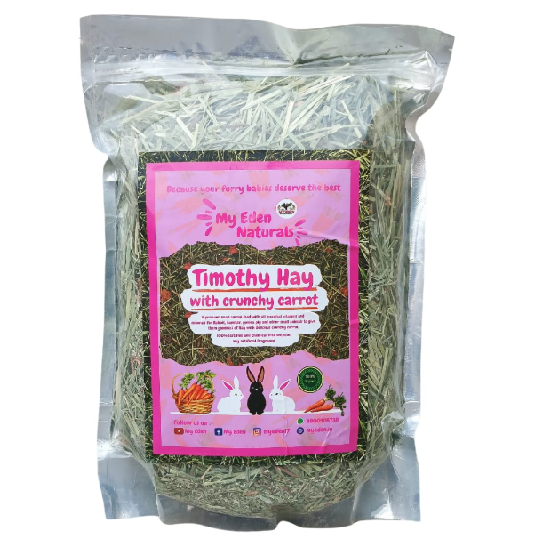 Hay blend with 🥕 crunchy carrots