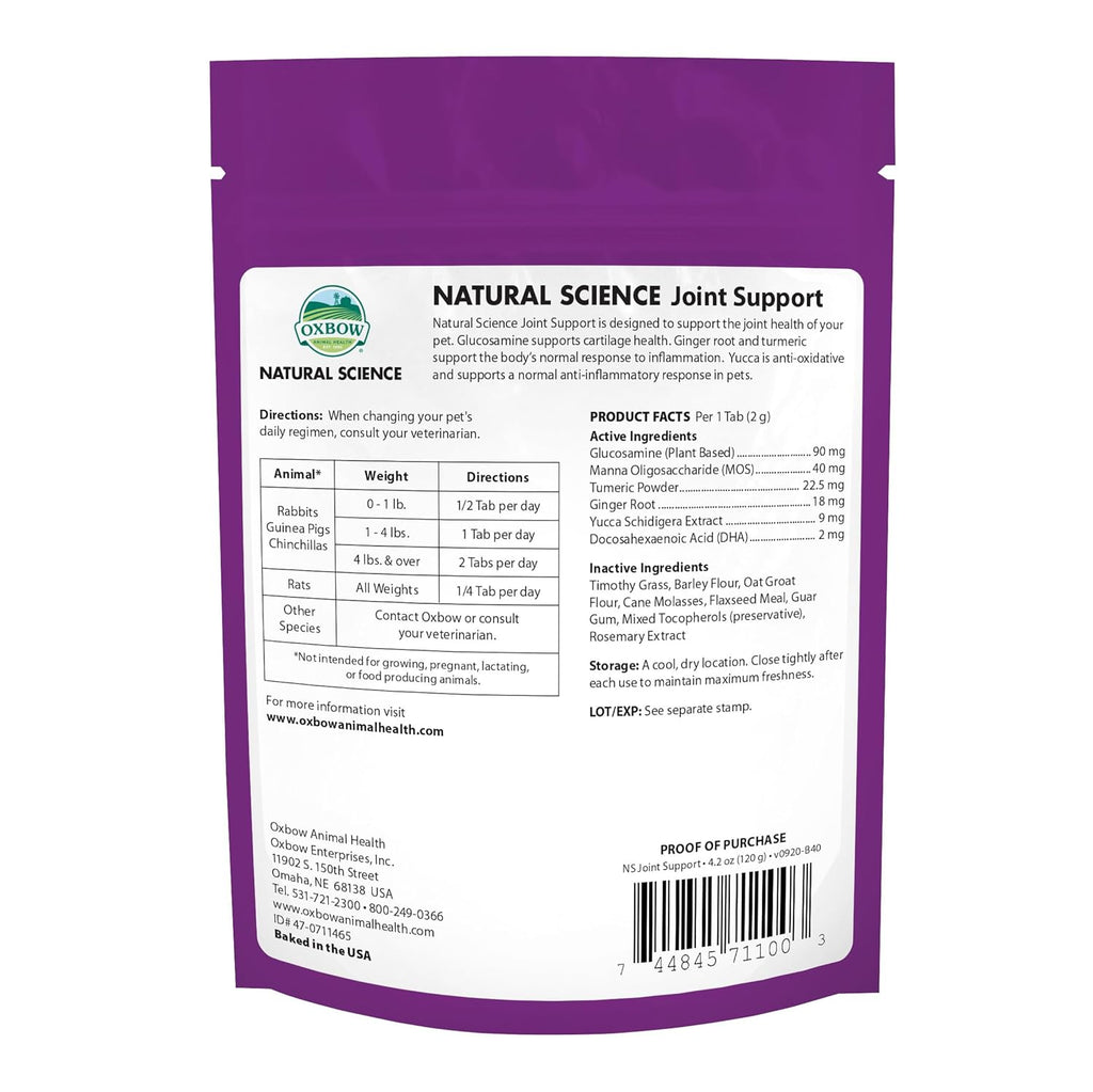 Oxbow joint support supplements - 60 Count