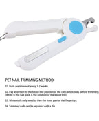 Led light nail cutter