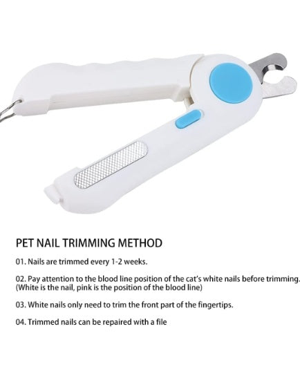 Led light nail cutter
