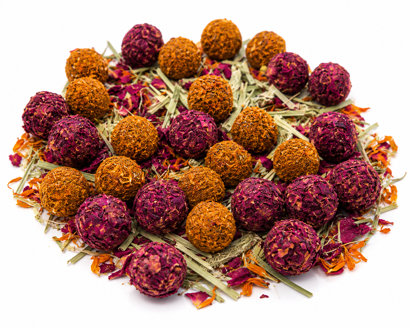 Small Hay Balls – Rose & Marigold ( 25 Pcs )